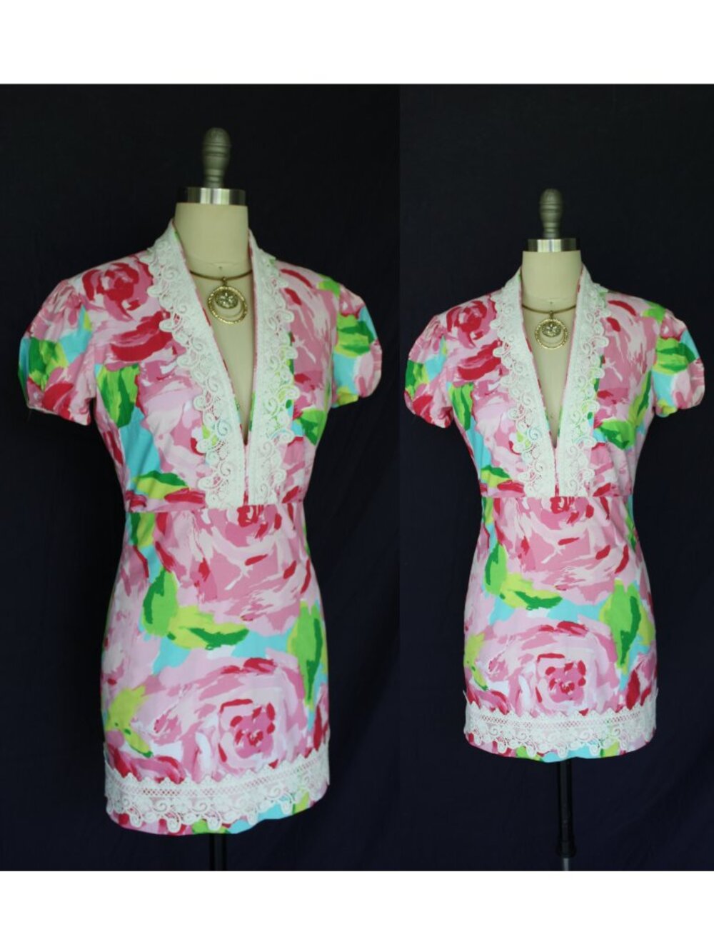Custom Lilly Pulitzer First Impression dress romper jumper jumpsuit crochet lace